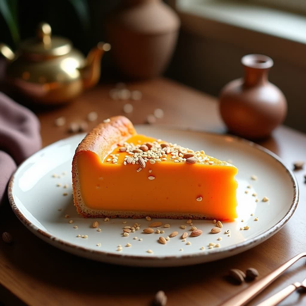 Torta de Batata Roja y Tahini: Postre Sin Horno con Toque de Oriente Medio
