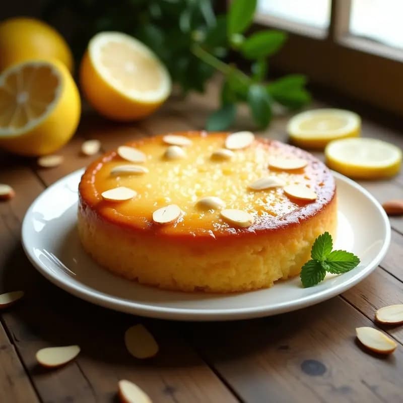 Torta Caprese de Almendra y Limón: Postre Italiano Sin Gluten y Sin Lactosa