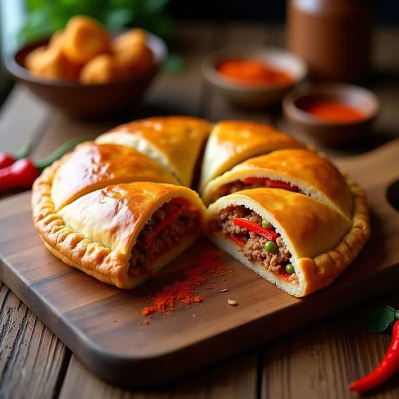 Torta de Chicharrones con Pimientos Asados: Empanada Extremeña para Llevar