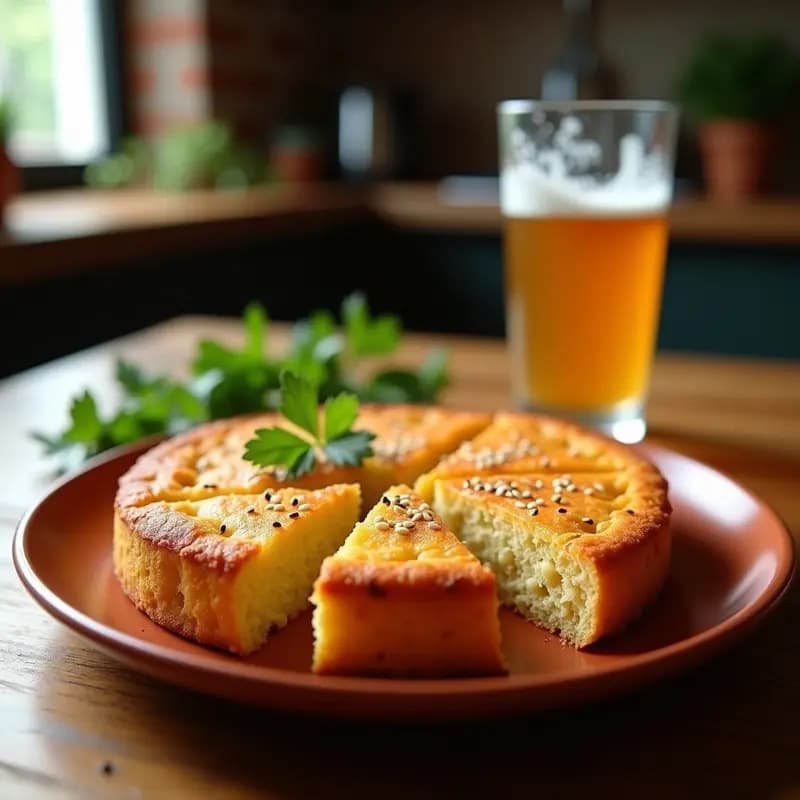 Torta de Chicharros con Harina de Garbanzo y Cebolla: Panecillo Gaditano Auténtico