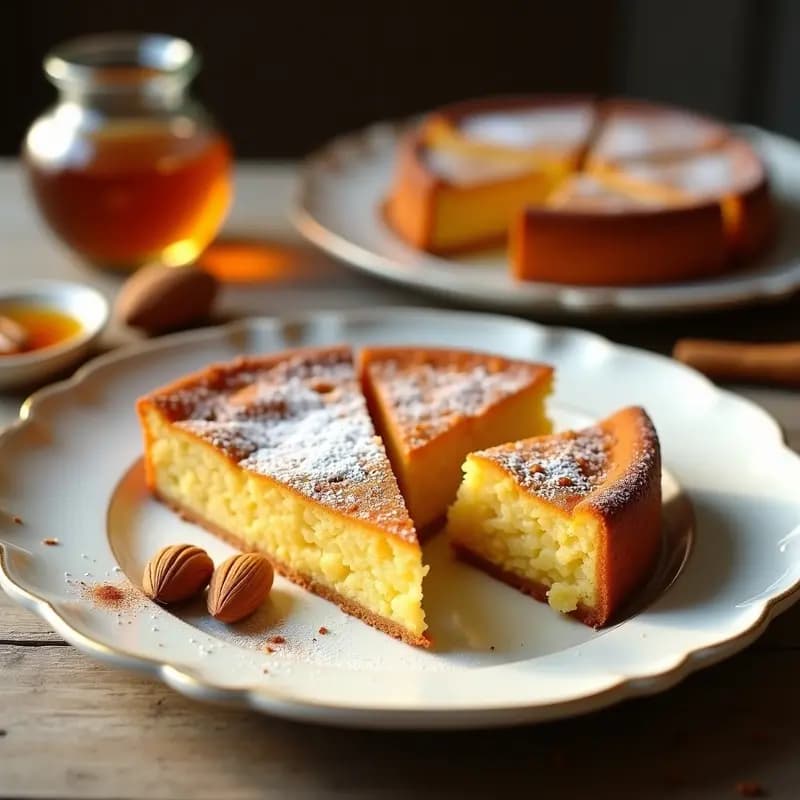 Torta de Chirel: Dulce de Almendra y Miel de Granada Sin Cocción
