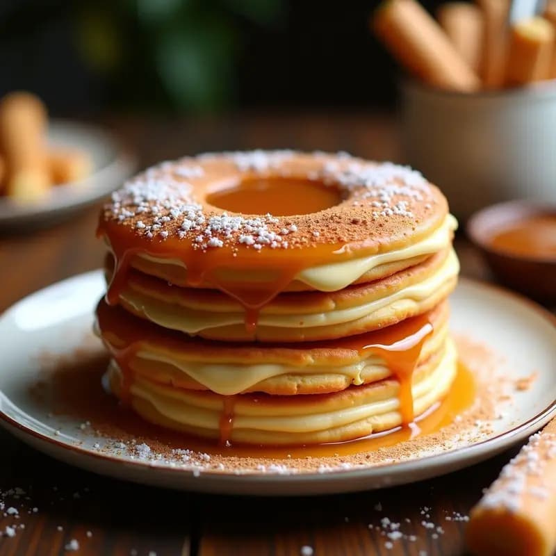 Torta de Churros con Cream Cheese y Dulce de Leche: Postre para Amantes de los Churros
