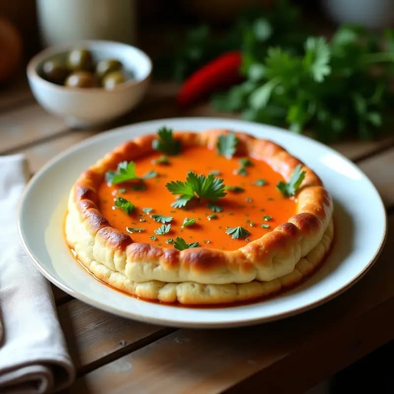 Torta de Gazpacho con Atún y Cebolla: Receta Fría de Andalucía