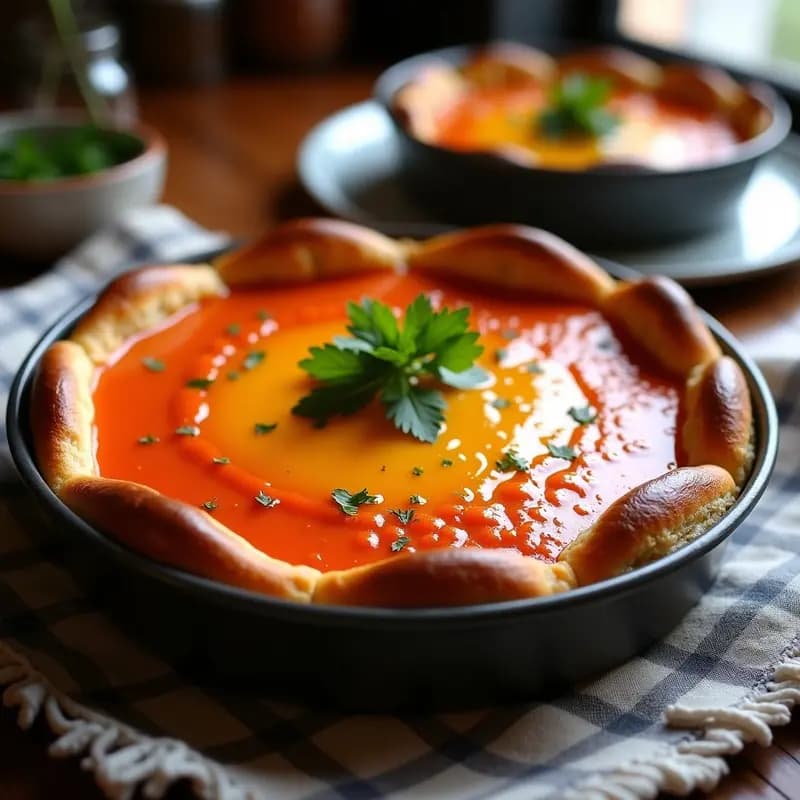 Torta de Gazpacho: Receta Cordobesa de Pan con Tomate, Ajo y Aceite