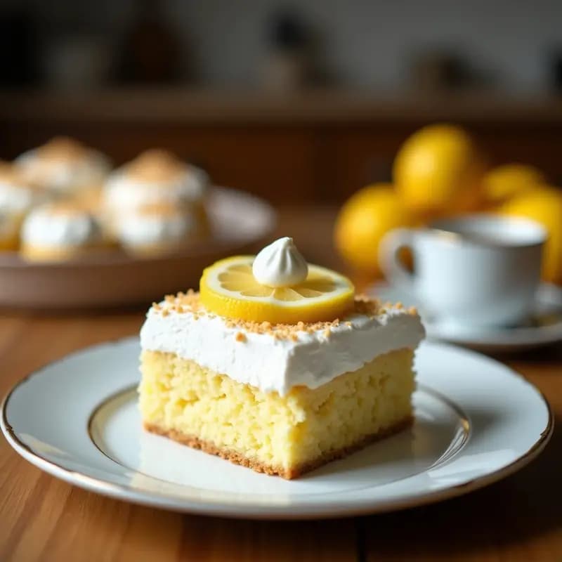 Torta de Limón y Merengue Suiza: Postre Alemán Sin Gluten y Esponjoso