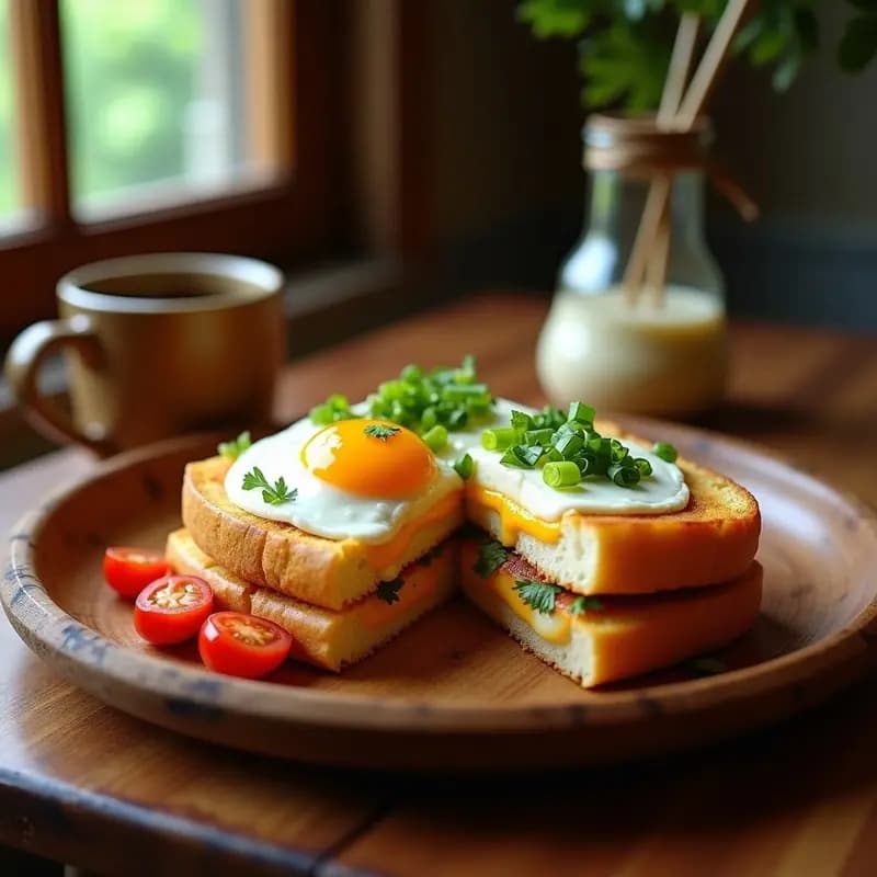 Torta de la Mama con Pan de Yuca y Queso Mozzarella: Sándwich Colombiano Sin Gluten