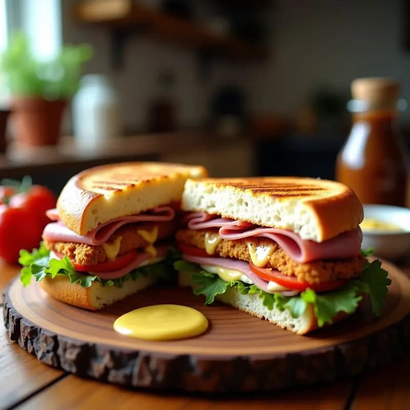 Torta de Milanesa con Jamón y Queso: Receta Uruguaya de Sandwich Caliente en 15 Minutos