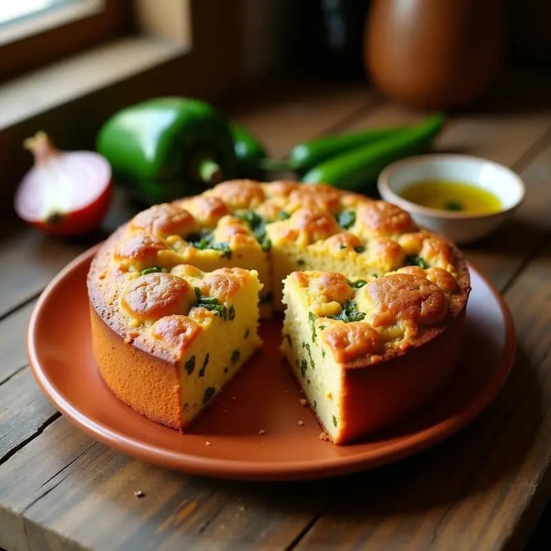 Torta de Pan de Higado con Cebolla y Pimientos: Receta de Aprovechamiento Fácil
