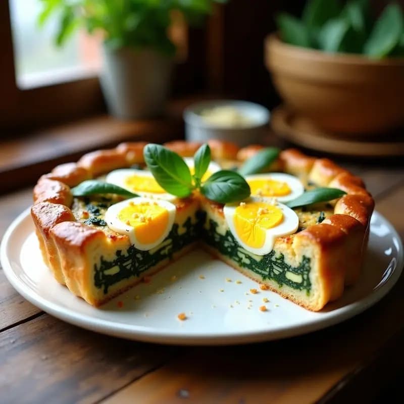 Torta Pascualina de Espinacas y Queso Ricotta: Receta Argentina Tradicional en 40 Minutos