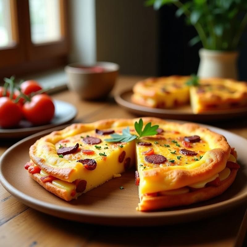 Torta de Patata y Chorizo con Huevo: Receta en Airfryer Sin Horno en 25 Minutos