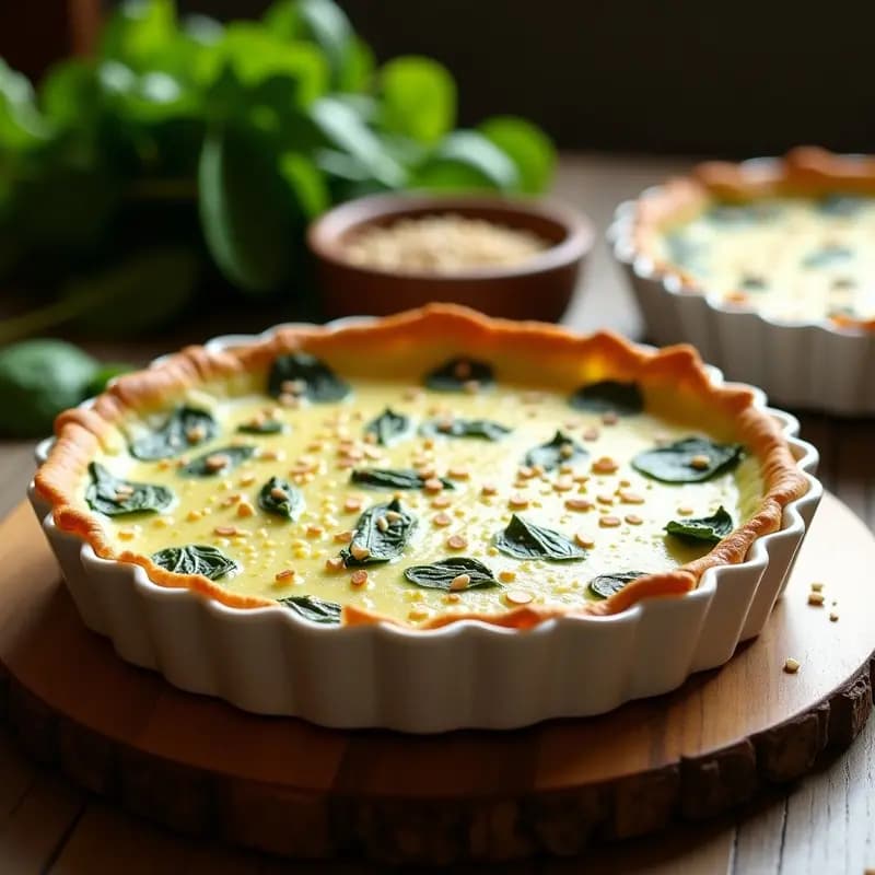 Torta de Ricota y Espinacas con Masa de Almendra: Receta Argentina Keto