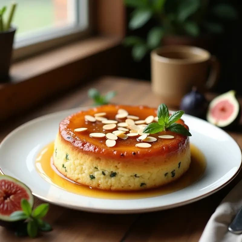 Torta de Ricotta y Calabacín con Mermelada de Higos: Postre Italiano Sin Azúcar