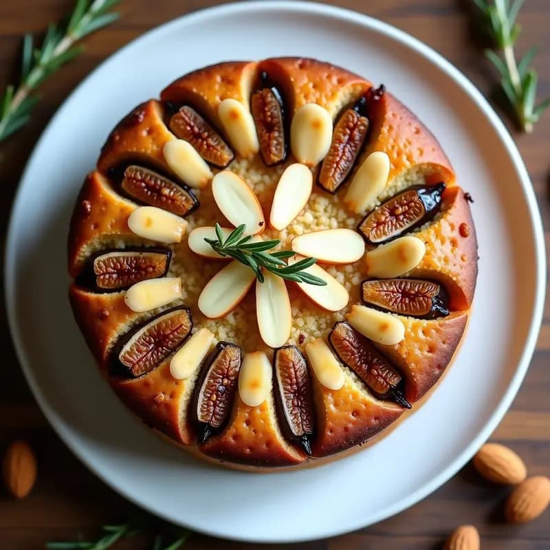Torta de Santiago con Harina de Almendra y Higos: Postre Español Keto y Sin Azúcar