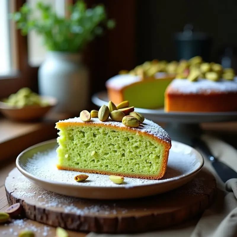 Torta de Santiago con Pistacho: Receta Sin Gluten y Alta en Proteína para Celíacos