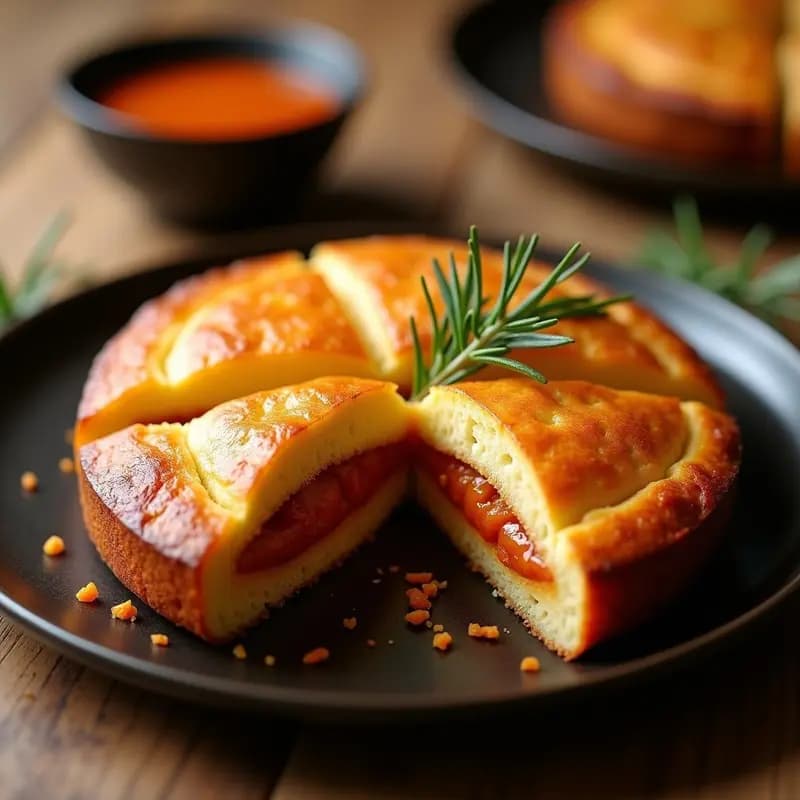 Tortada de Chicharrones: Bollito Tradicional Andaluza con Manteca Colorá