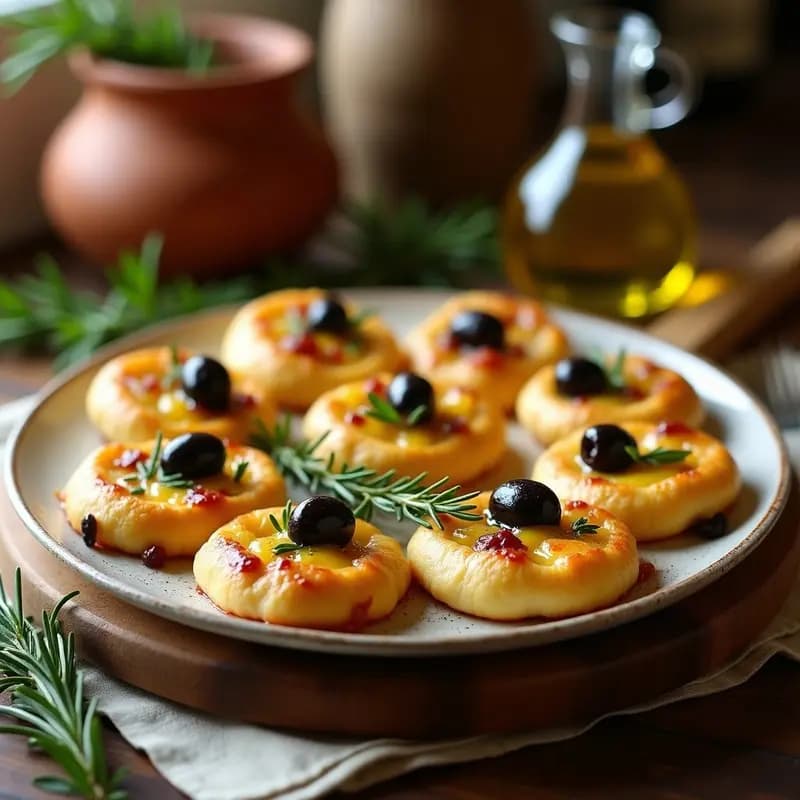 Tortas de Aceite con Aceitunas Kalamata y Romero: Receta Española Tradicional Sin Gluten