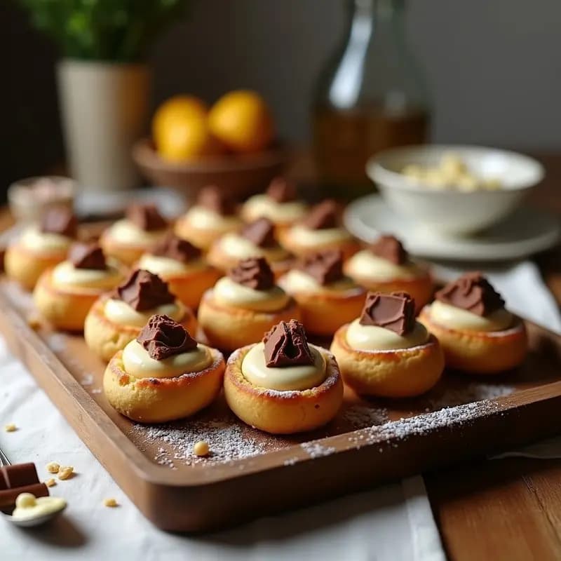 Tortas de Aceite con Crema de Avellanas y Trozos de Toblerone: Merienda Andaluza Reinventada