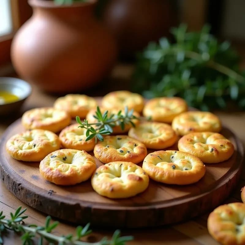 Tortas de Aceite con Hierbas Provenzales: Receta Crujiente y Aromática en 15 Minutos