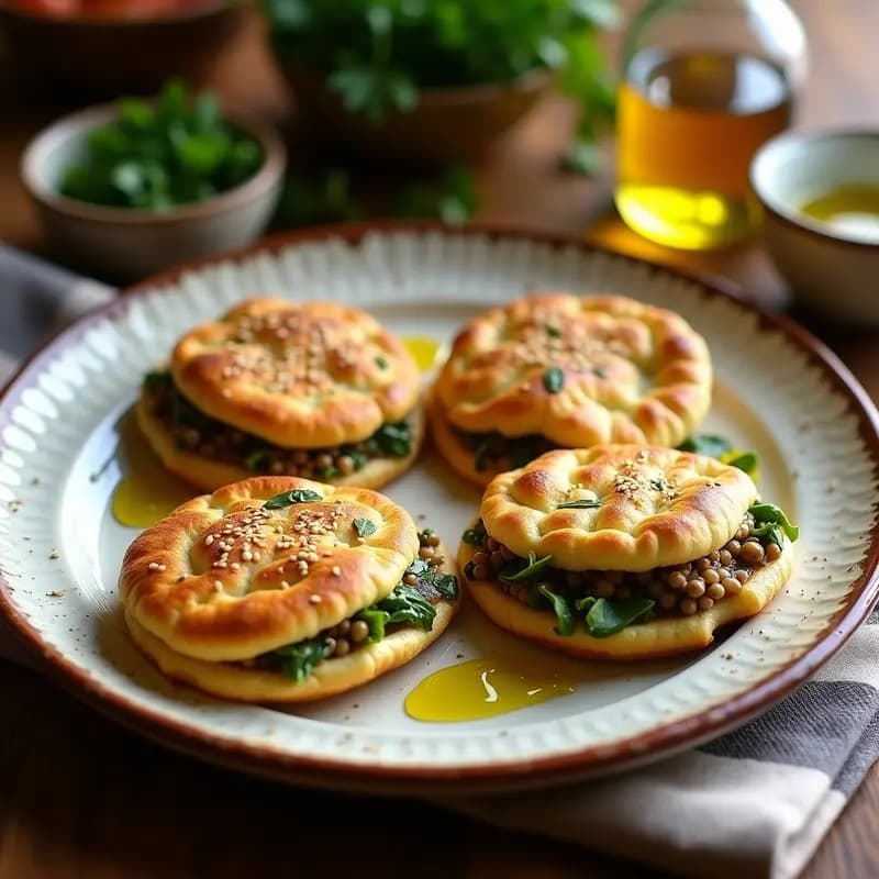 Tortas de Aceite con Espinacas y Lentejas: Receta Vegana Alta en Hierro en 30 Minutos