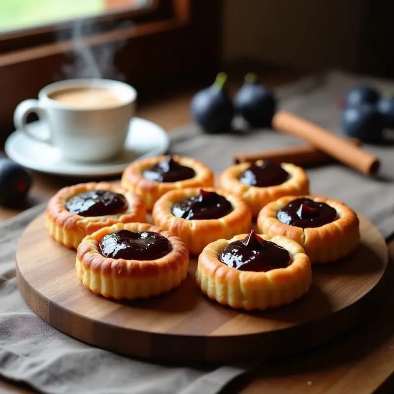 Tortas de Aceite con Mermelada de Higo Negro: Postre Español Sin Gluten y Sin Lactosa