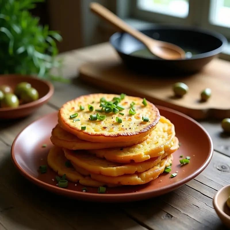 Tortas de Aceite de Oliva y Patata: Receta Vegana Sin Horno en 25 Minutos
