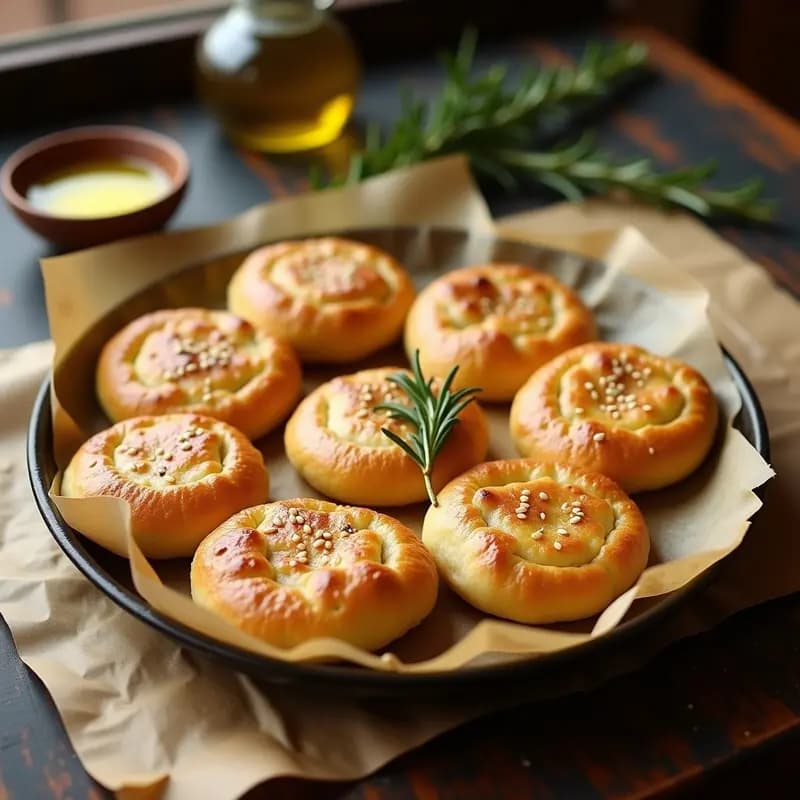 Tortas de Aceite de Oliva y Romero: Receta Andaluza Sin Harina de Trigo