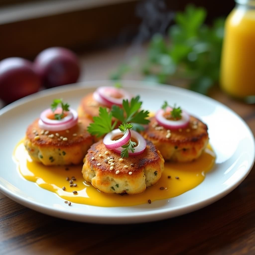 Tortas de Camarón con Aderezo de Maracuyá: Receta Peruana Crujiente en Airfryer