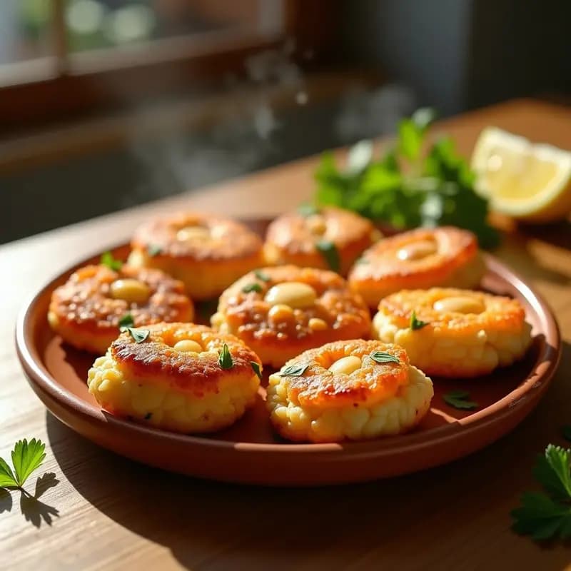 Tortas de Camarones con Perejil: Entrante Costero Andaluz en Airfryer