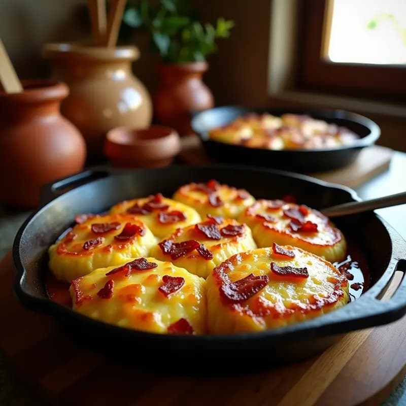 Tortas de Camino con Bacon y Queso: Receta Asturiana en Sartén y Sin Harina