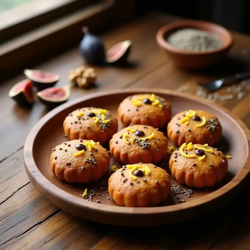 Tortas de Higo y Nueces Veganas: Receta Tradicional Sin Horno en 20 Minutos