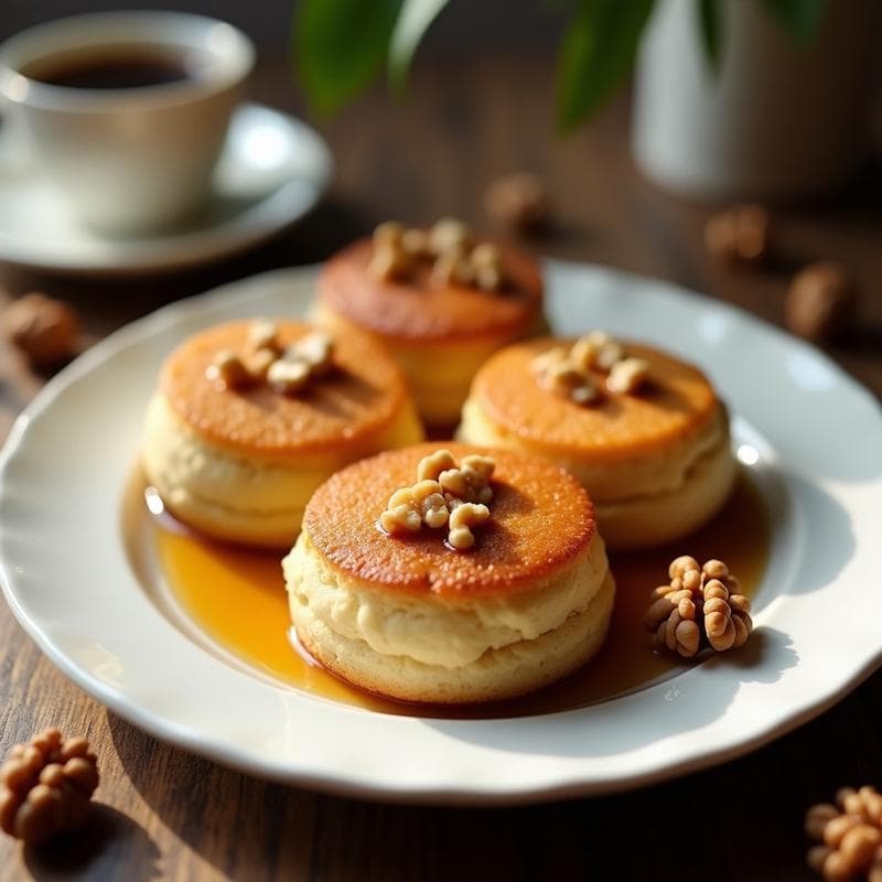 Tortas Esponjosas de Café y Miel: Receta Sin Harina en 30 Minutos con Toque Gourmet