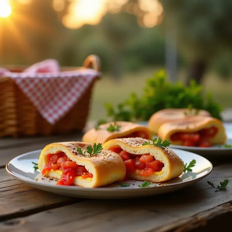 Tortas de Gazpacho con Atún y Pimiento: Bocadillos Andaluces para el Campo