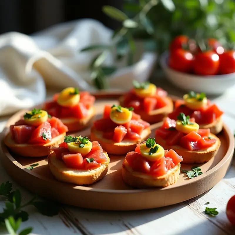 Tortas de gazpacho cordobés: Aperitivo frío de pan con tomate y jamón