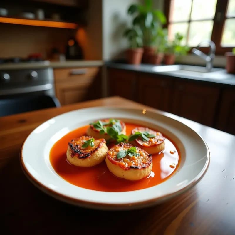 Tortas de Gazpacho: Receta Andalusa de Pan Frito con Ajo y Tomate