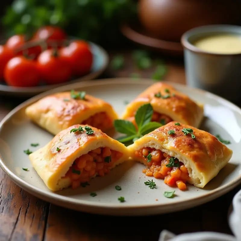 Tortas de Gazpacho con Ventresca: Desayuno Manchego de Pastores
