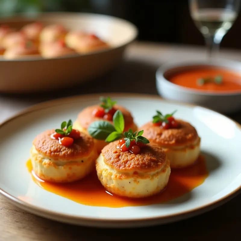 Tortas de gazpacho con ventresca: Tapa cordobesa gourmet en 3 pasos