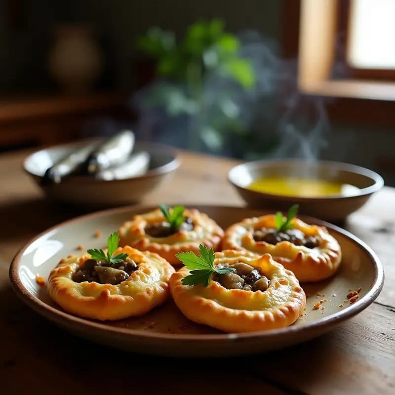 Tortas de Harina con Sardinas en Aceite: Aperitivo Canario Rápido