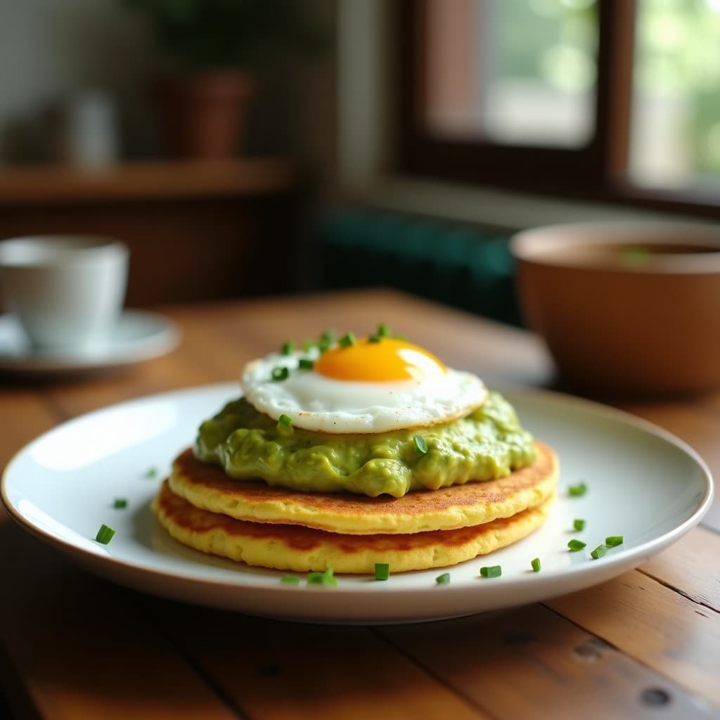 Tortas de Maíz con Aguacate y Huevo Poché: Desayuno Colombiano Keto y Saciante