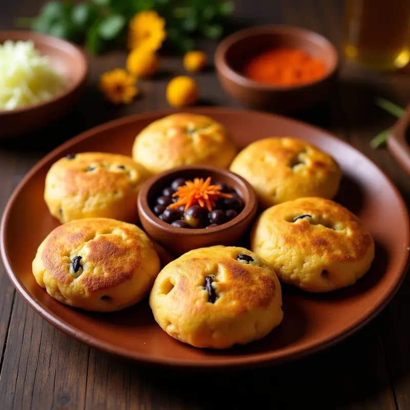 Tortas de Maíz con Frijoles Negros: Receta Salvadorena Tradicional y Sin Gluten