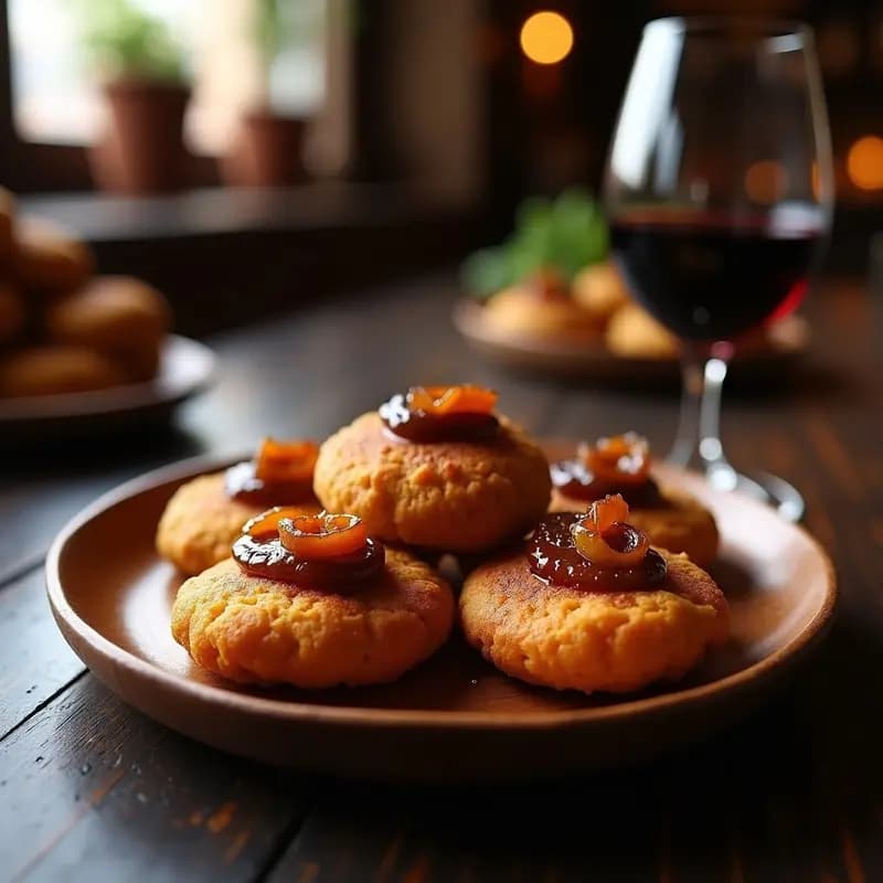 Tortas de Pan de Hígado con Cebolla: Tapa Castellana Crujiente
