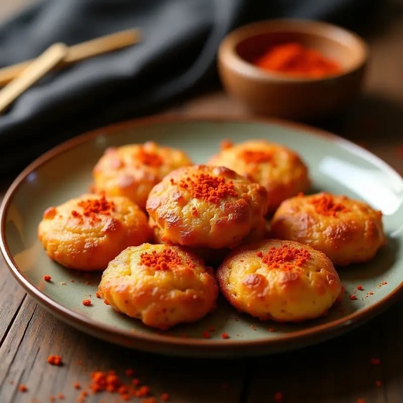 Tortas de Panceta con Pimentón de la Vera: Receta de Tapas Crujientes en Airfryer