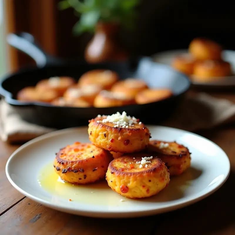 Tortas de Panceta y Pimiento: Aperitivo Crujiente de la Abuela en Sartén