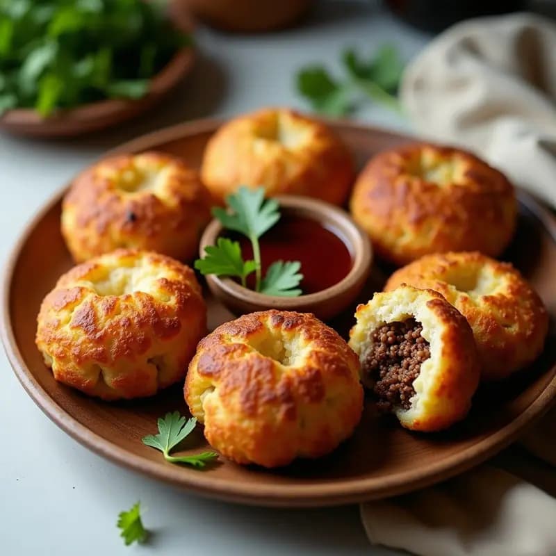 Tortas de Papa con Relleno de Carne Molida: Receta Colombiana Crujiente en Airfryer