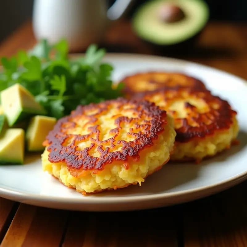 Tortas de Papa y Queso Halloumi: Receta Colombiana Sin Gluten para Desayunar