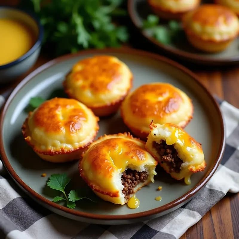 Tortas de Papa con Relleno de Carne Picada y Queso: Receta Argentina para Tupper