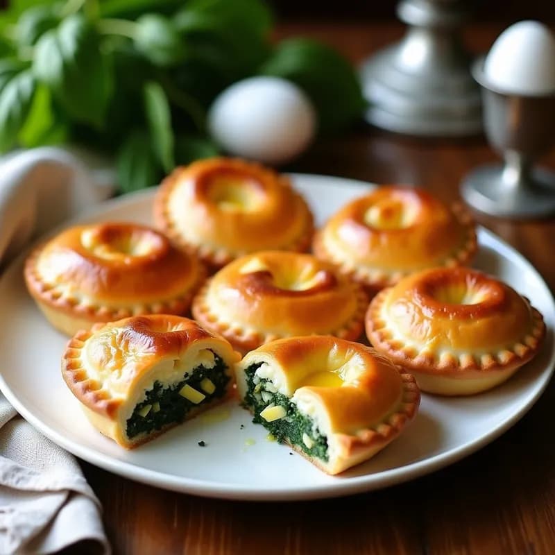Tortas Pascualinas Uruguayas: Receta Tradicional al Horno con Huevo y Espinacas