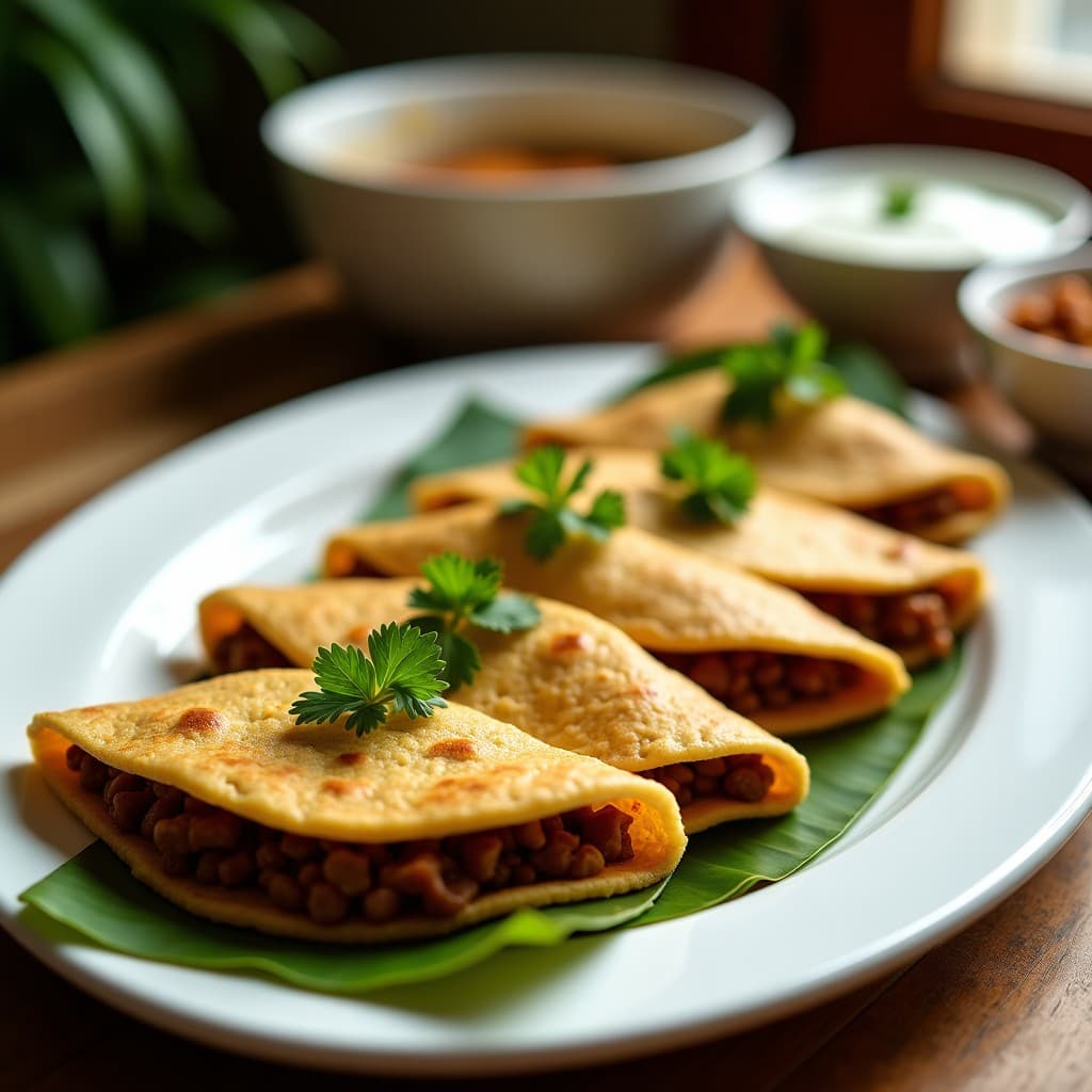 Tortas de Yuca Rellena de Picadillo de Lentejas y Pasas: Receta Colombiana Vegana en Sartén