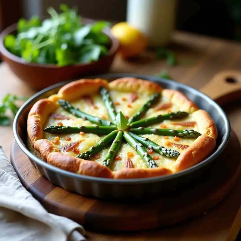 Torte de Espárragos Alemana con Masa de Almendra: Tarta Salada Sin Gluten