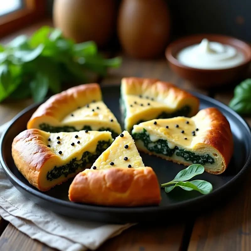 Torte de Espinacas y Bryndza con Masa de Trigo Sarraceno: Receta Eslovaca Sin Gluten