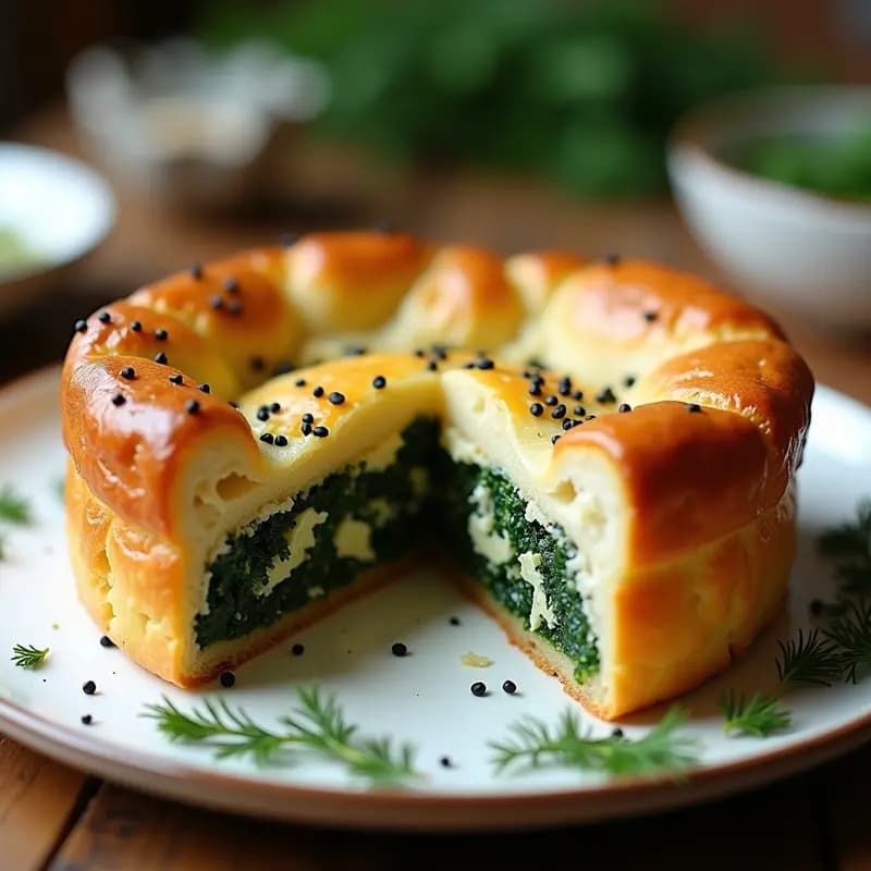Torte de Espinacas y Queso Feta en Hojaldre Integral: Receta Griega en Airfryer